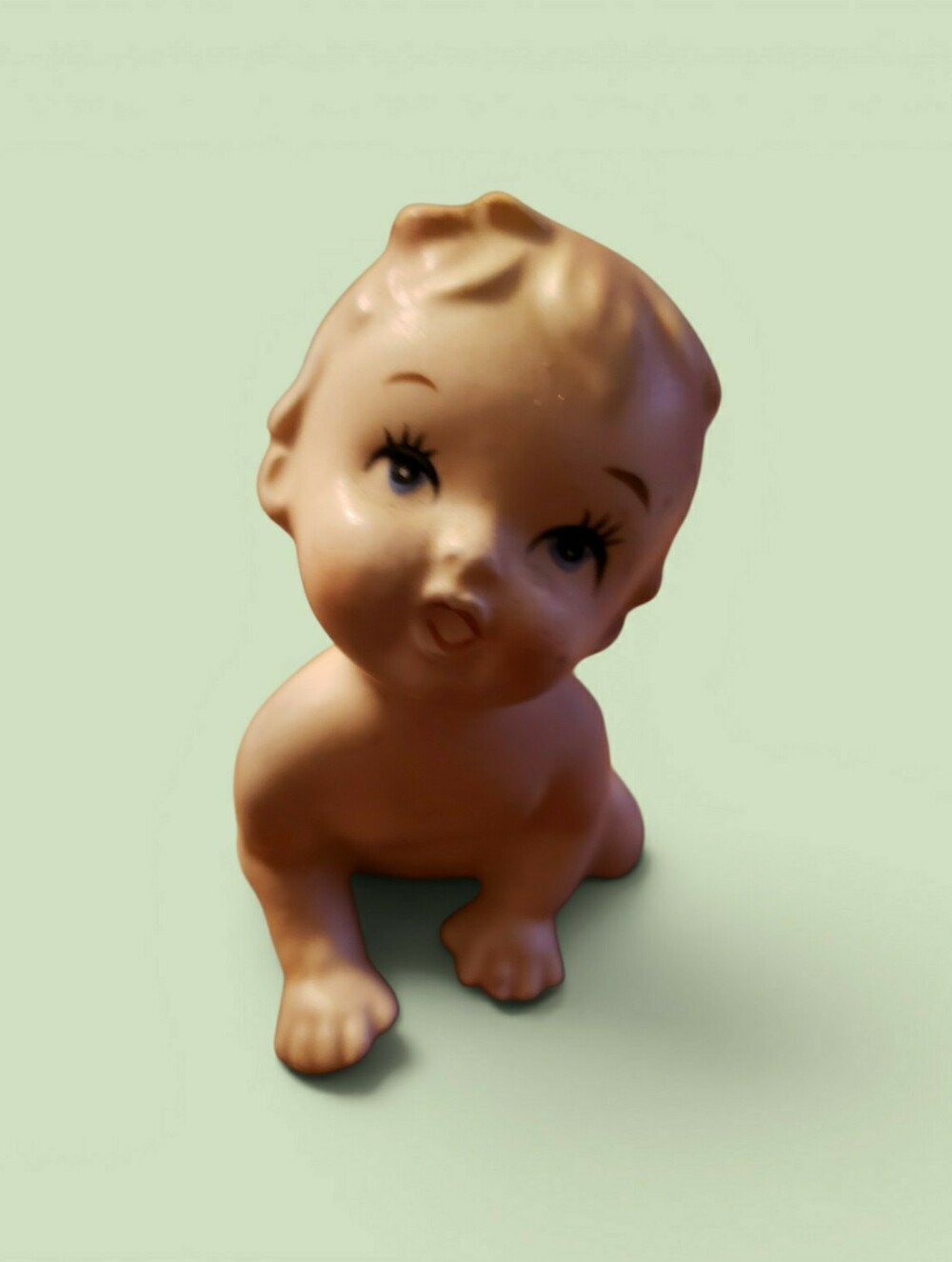 👶👶 2FOR20 Napco Porcelain Piano Baby Figurine C-4909 - Crawling Kewpie Japan - Picture 2 of 5
